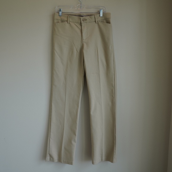 WOMEN'S ULTRA LUX WITH FLEX MOTION REGULAR FIT TROUSER PANT IN BUNGLOW KHAKI - Picture 6 of 8